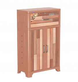 Tủ giày Suki 2 cánh 1 ngăn Nâu gỗ